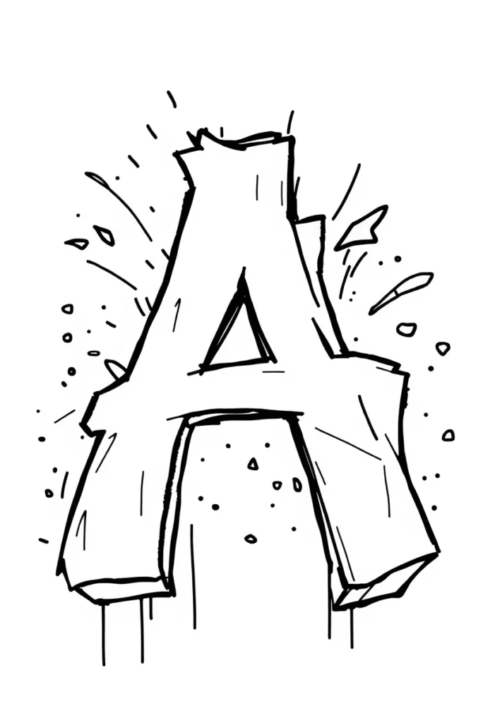 alphabet coloring pages