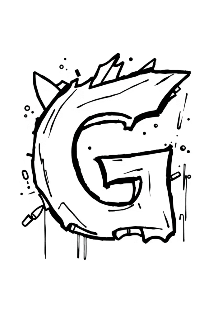 alphabet coloring pages