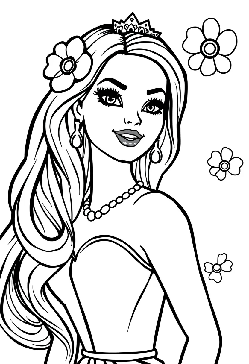 barbie coloring pages