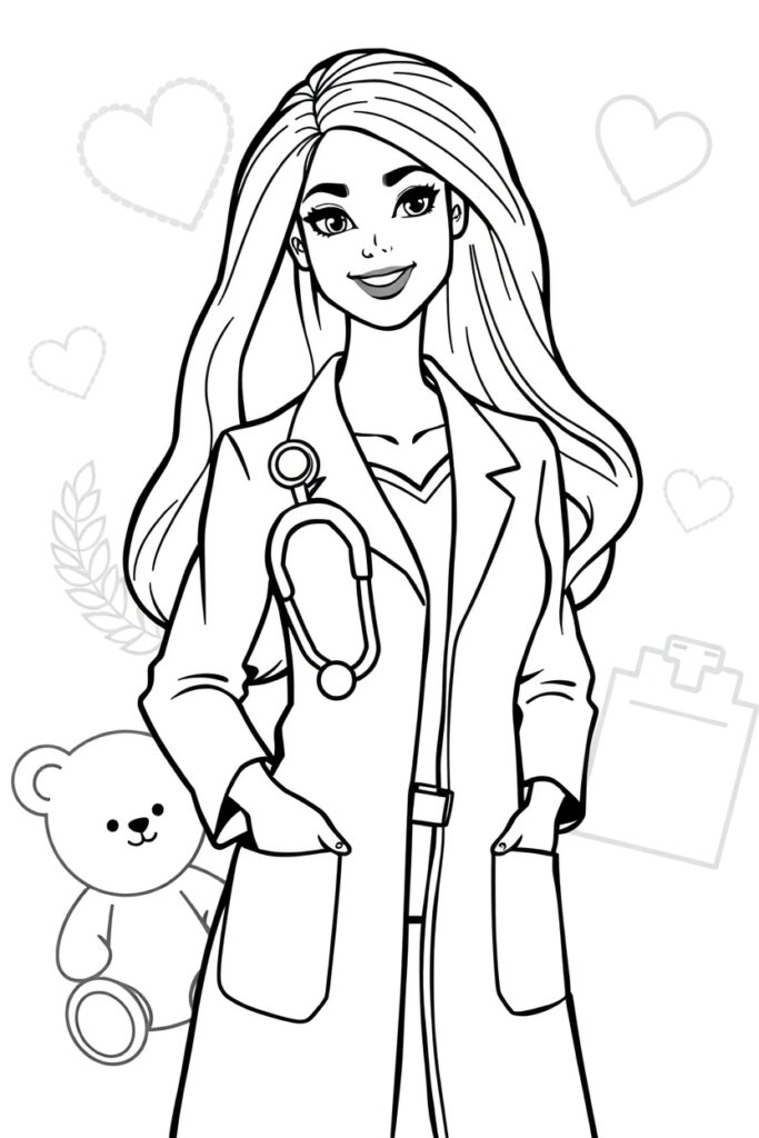 barbie coloring pages