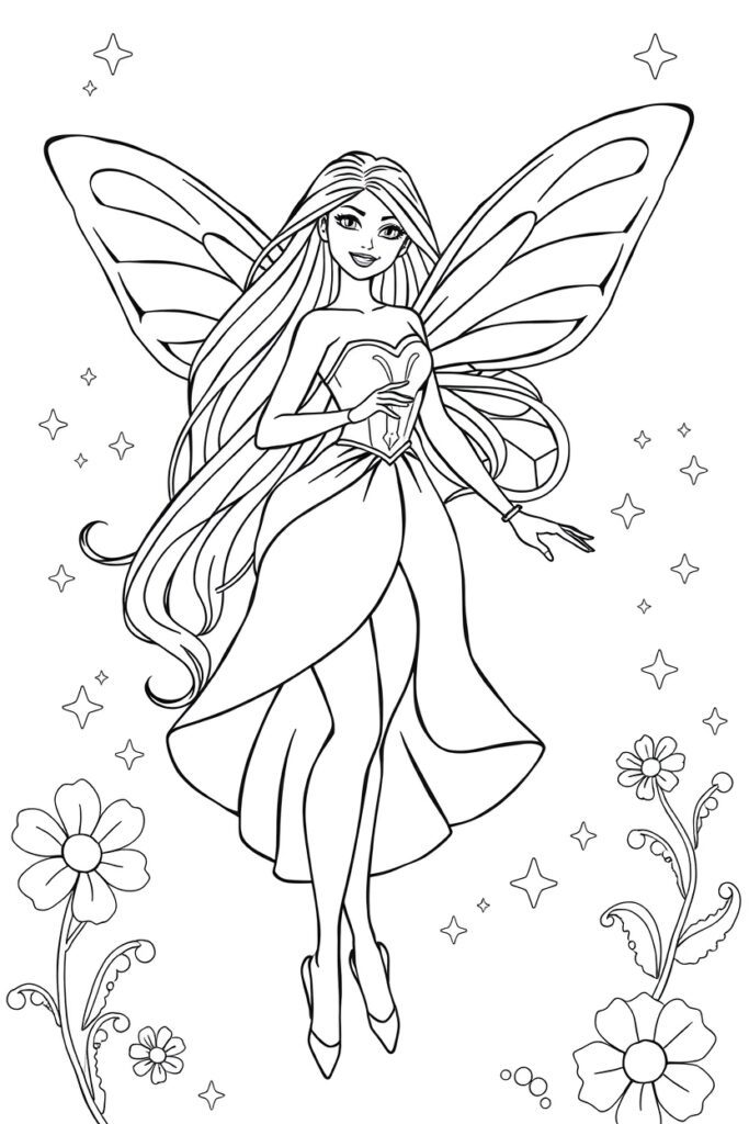barbie coloring pages