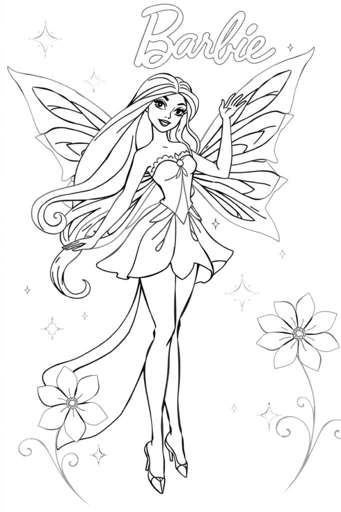 barbie coloring pages