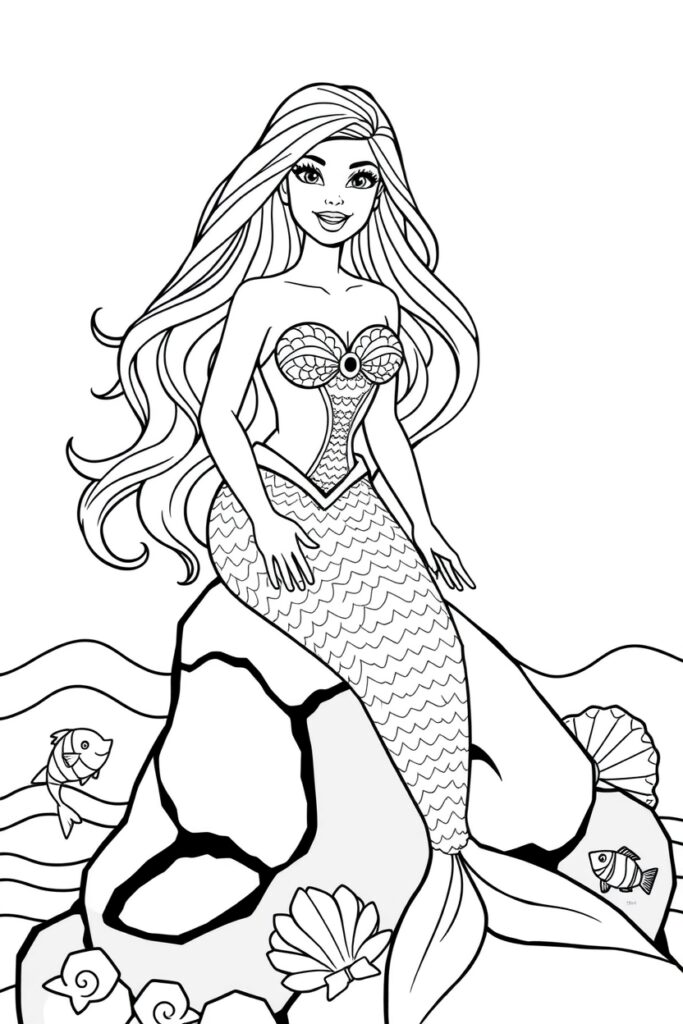 barbie coloring pages