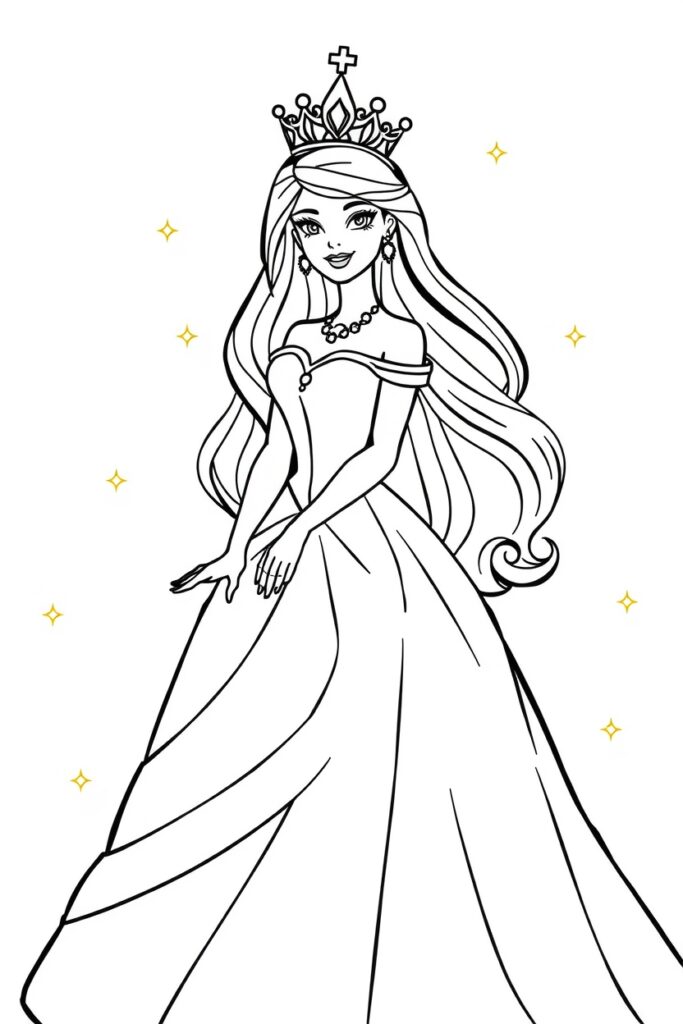barbie coloring pages