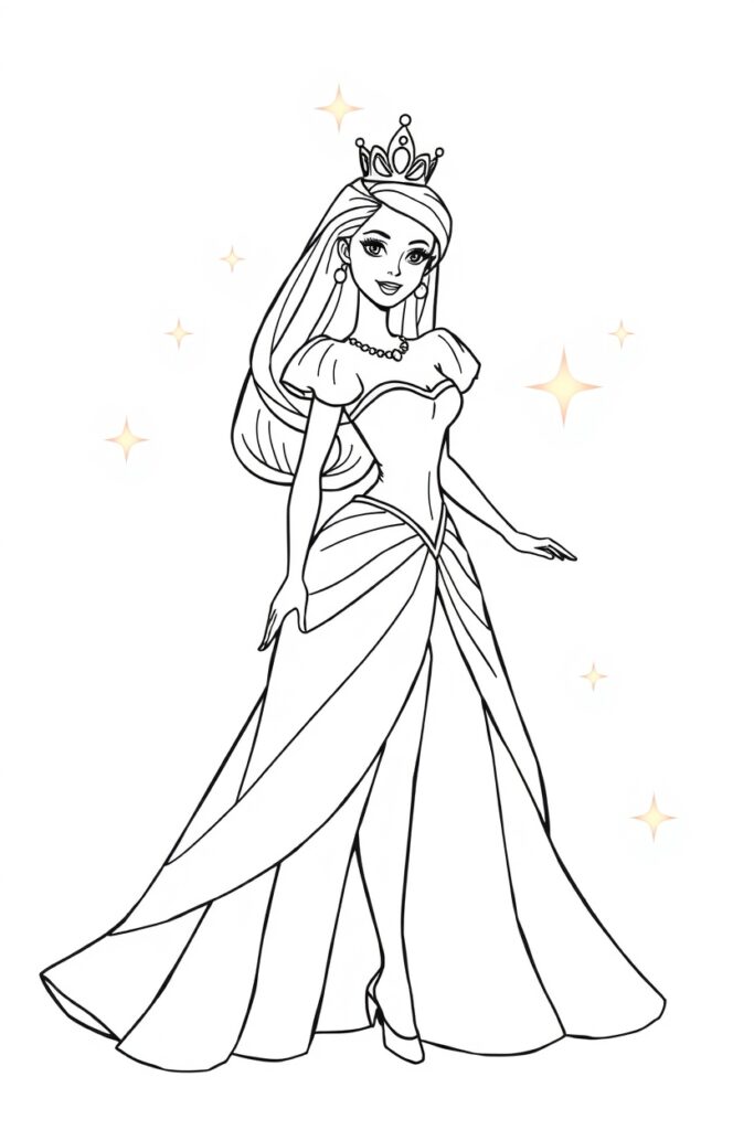 barbie coloring pages