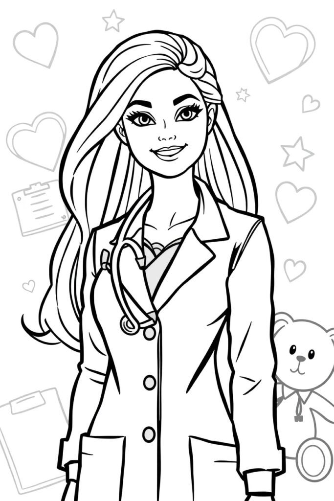 barbie coloring pages