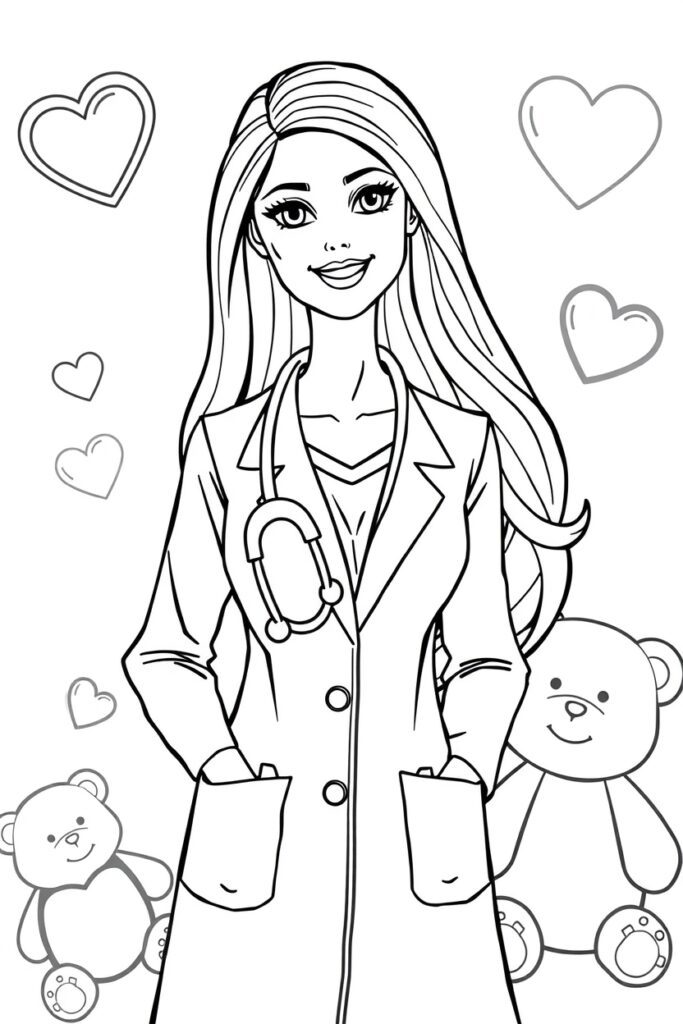 barbie coloring pages
