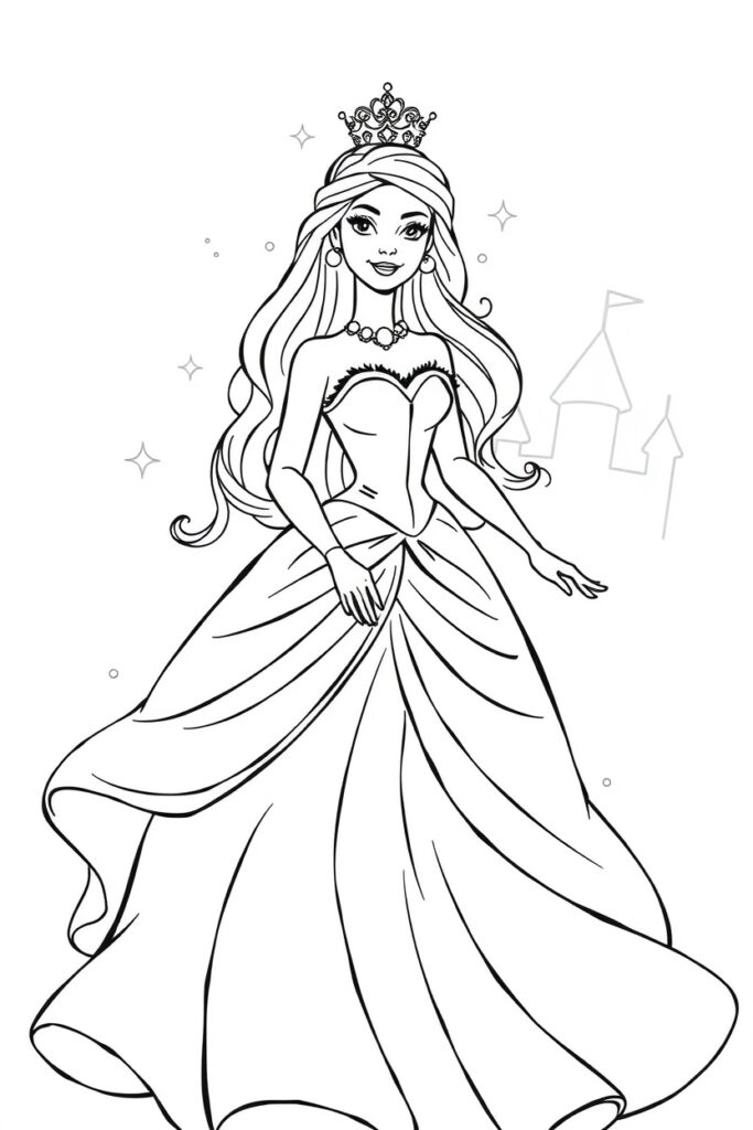 barbie coloring pages