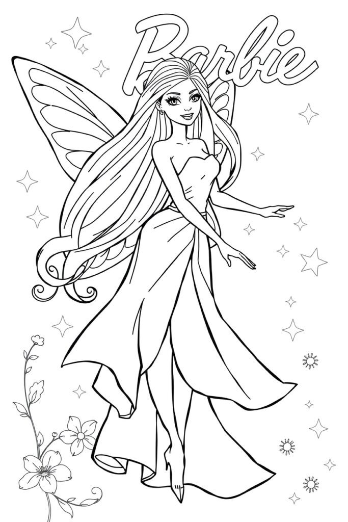 barbie coloring pages