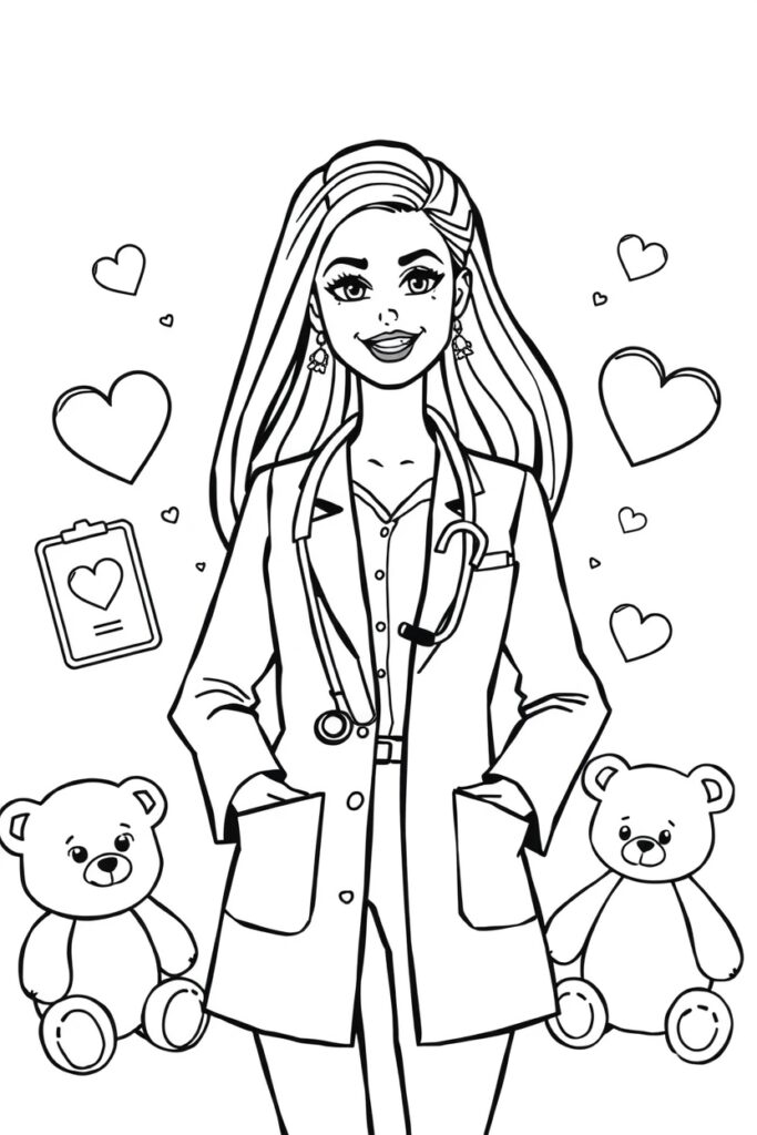 barbie coloring pages