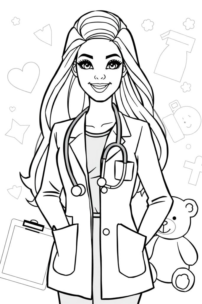 barbie coloring pages