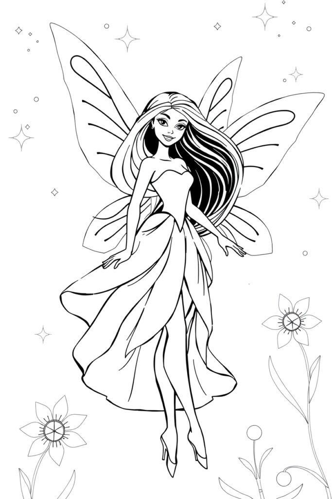 barbie coloring pages