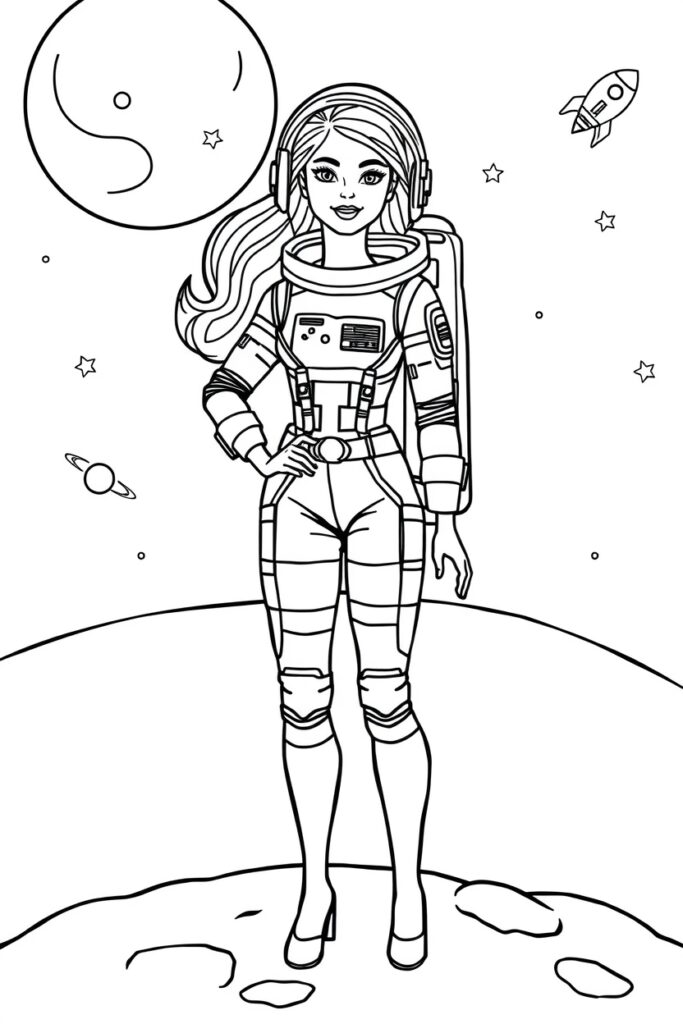 barbie coloring pages