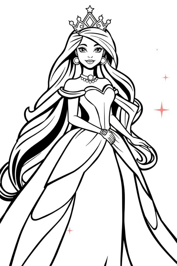 barbie coloring pages