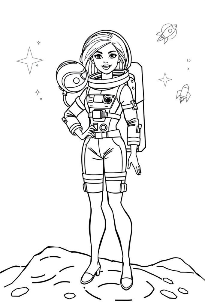 barbie coloring pages