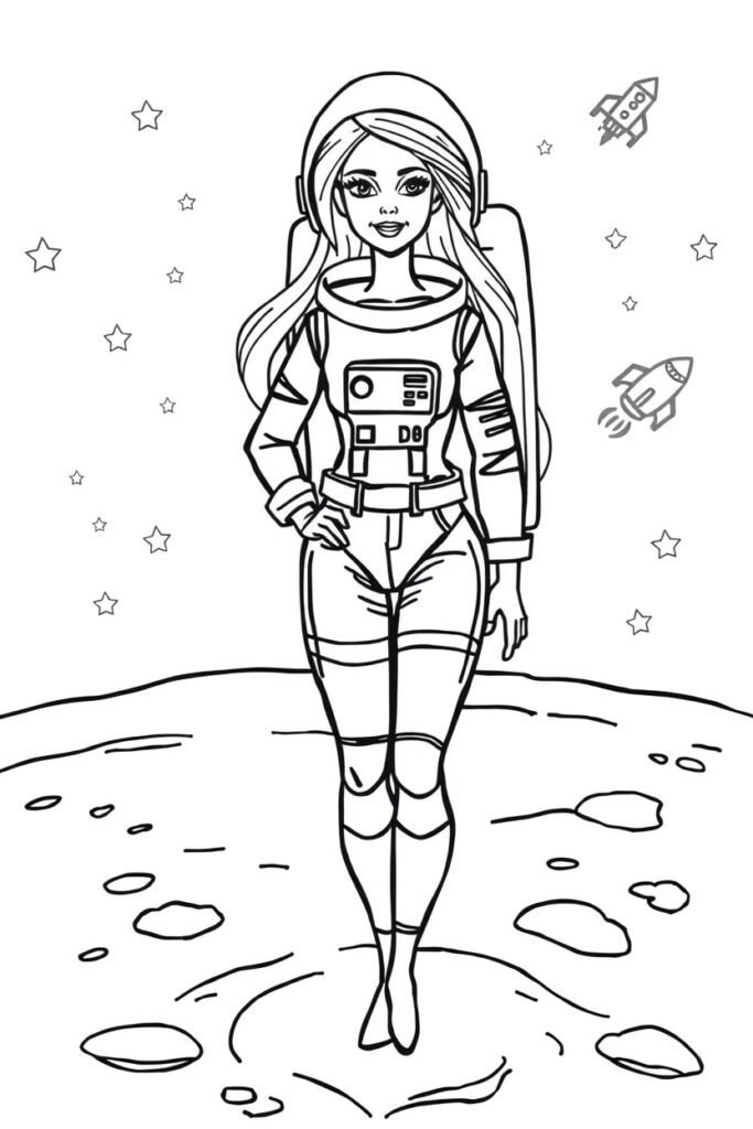 barbie coloring pages