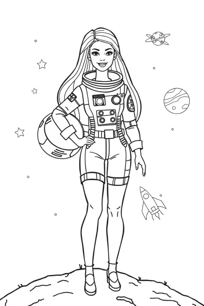 barbie coloring pages