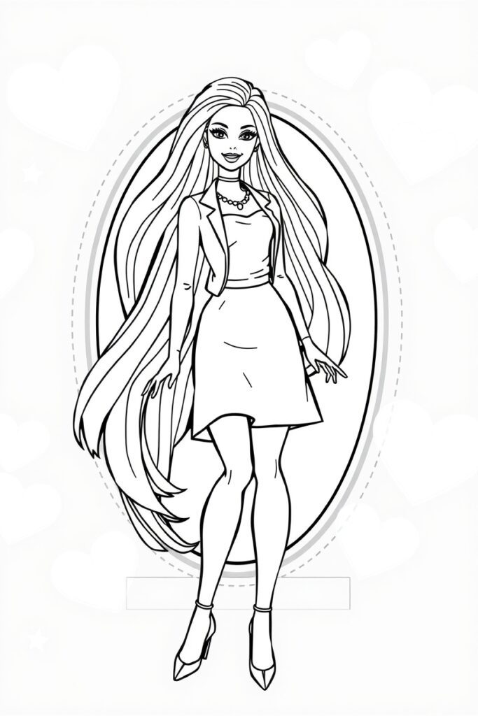 barbie coloring pages