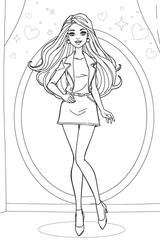 barbie coloring pages