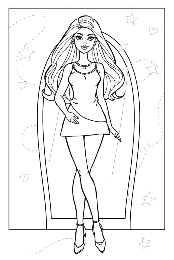 barbie coloring pages