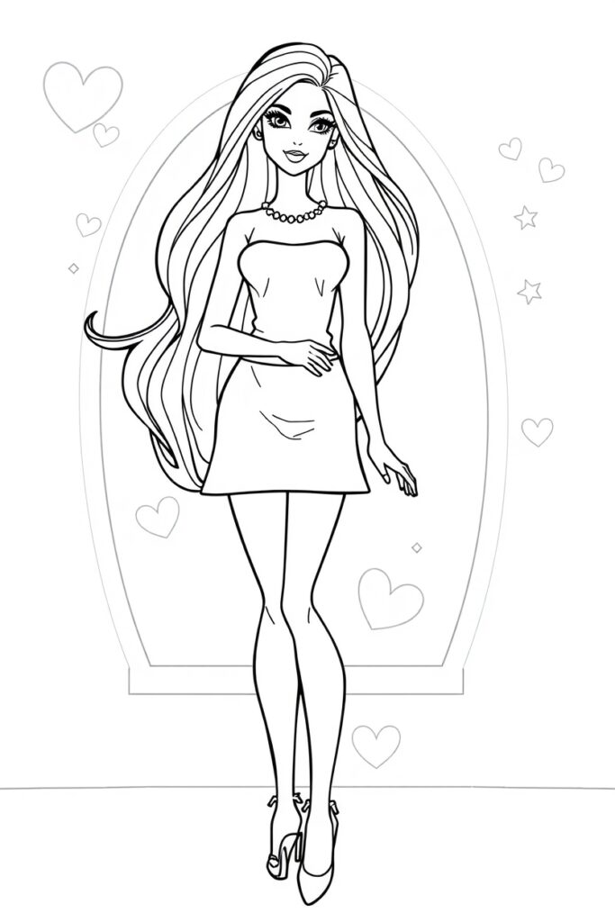 barbie coloring pages