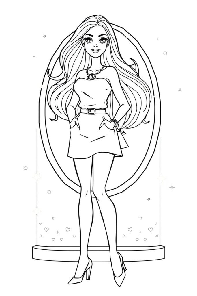barbie coloring pages