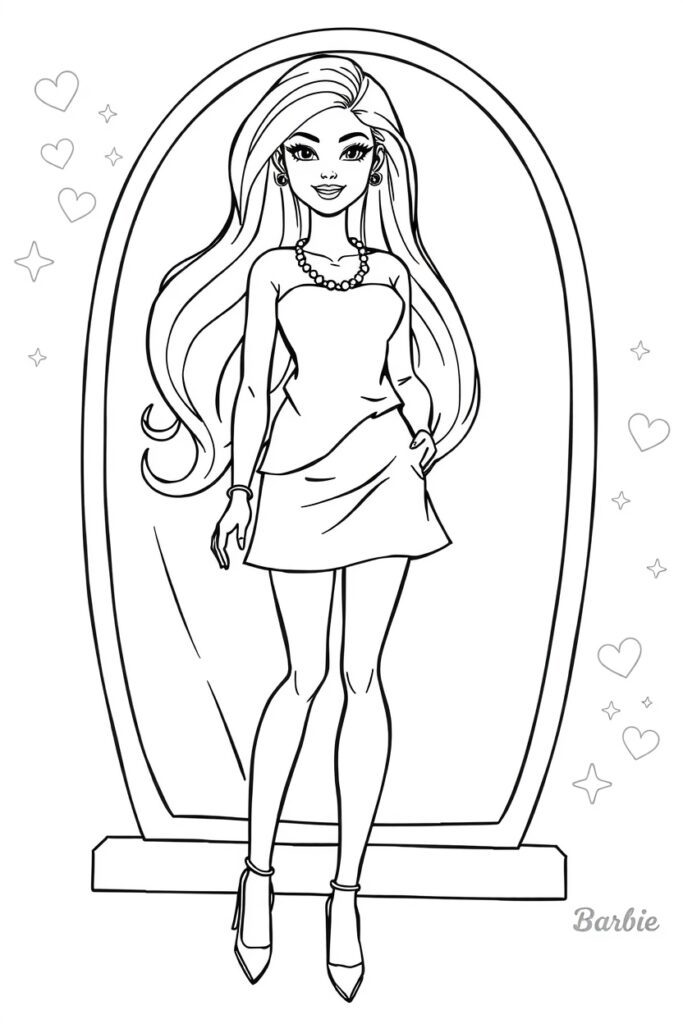 barbie coloring pages