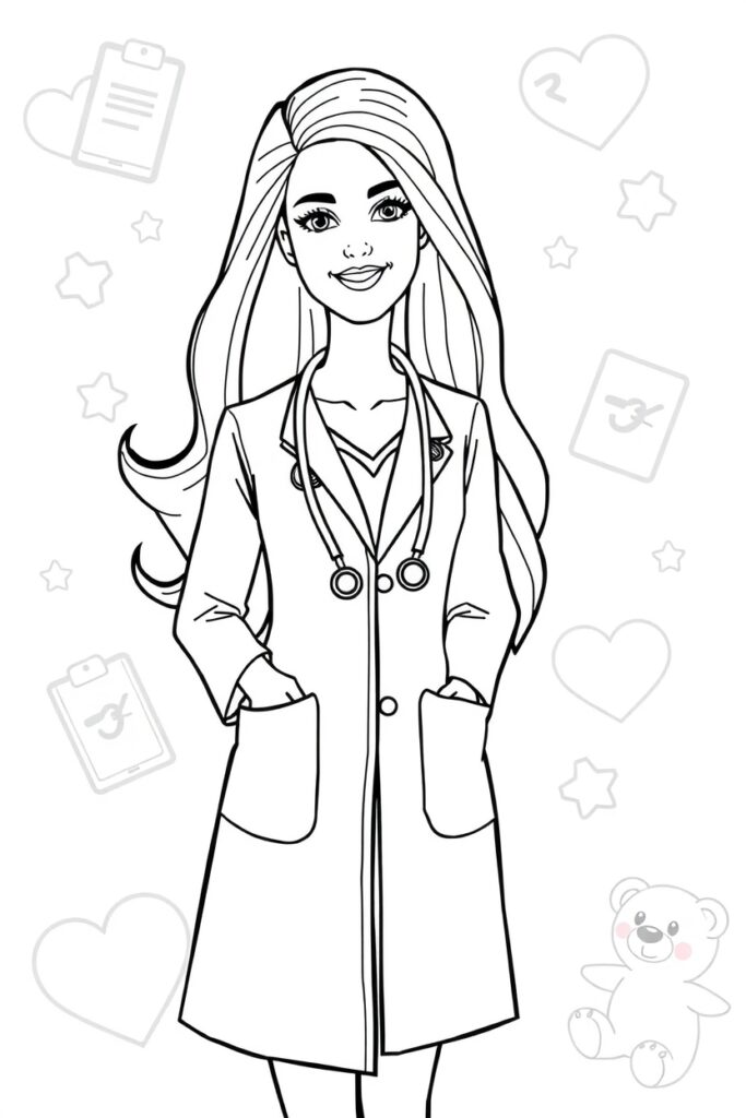 barbie coloring pages