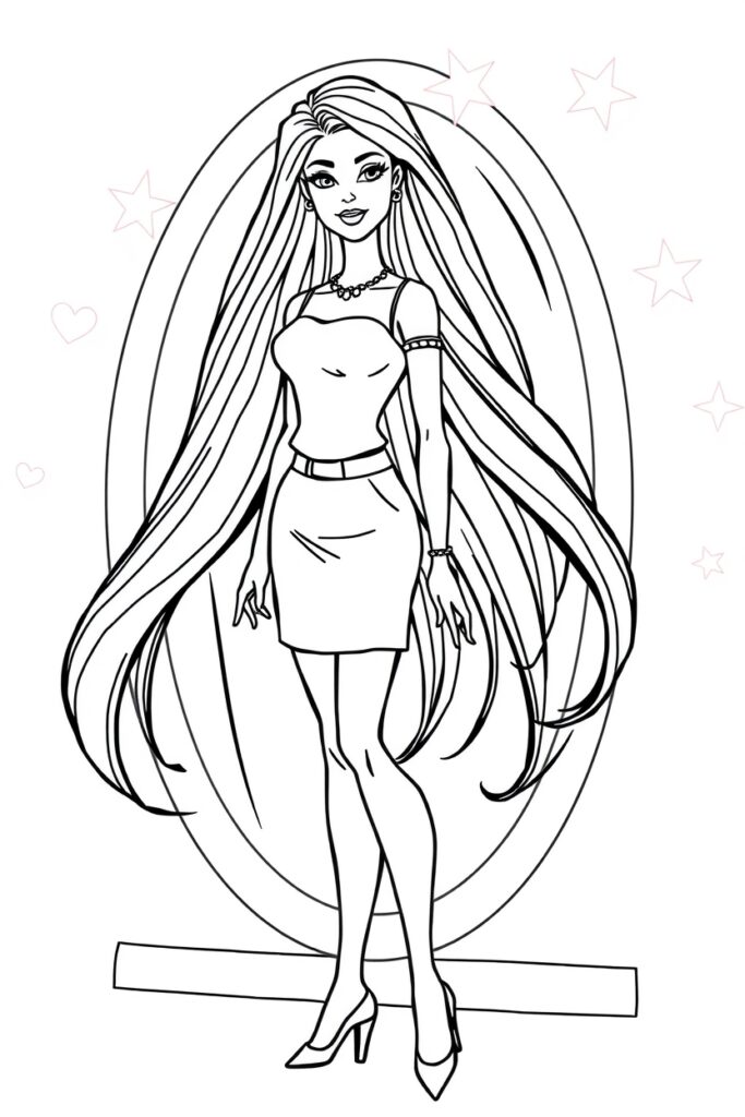 40 Barbie coloring pages​