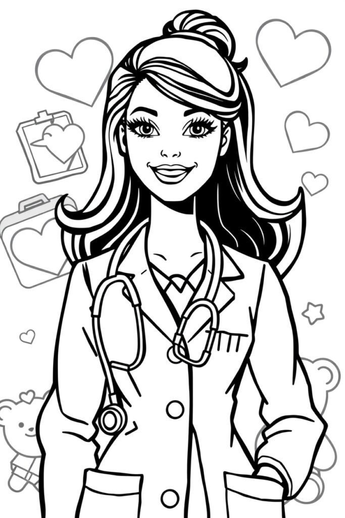 barbie coloring pages