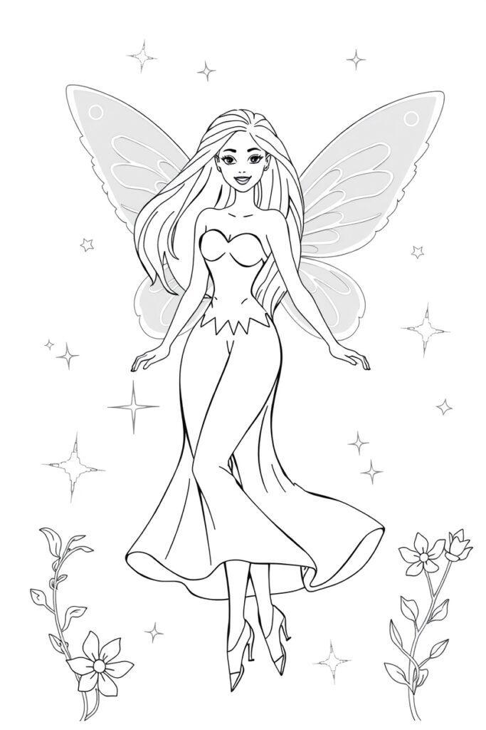 barbie coloring pages