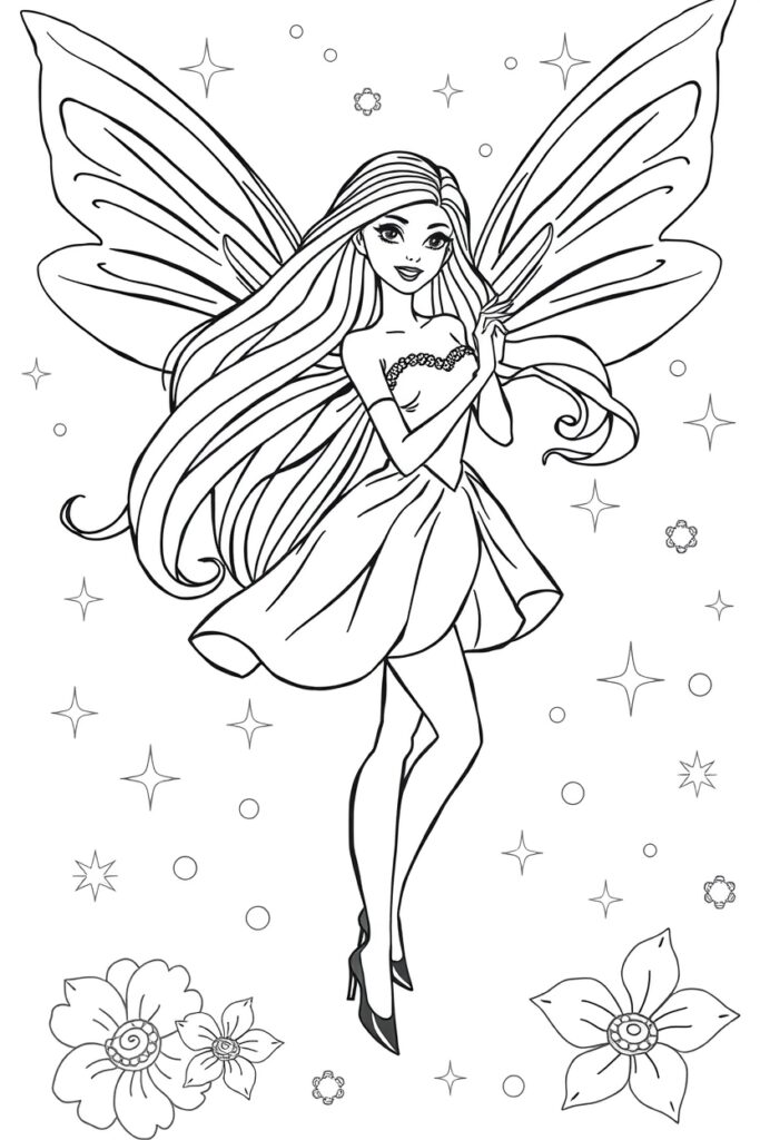 barbie coloring pages