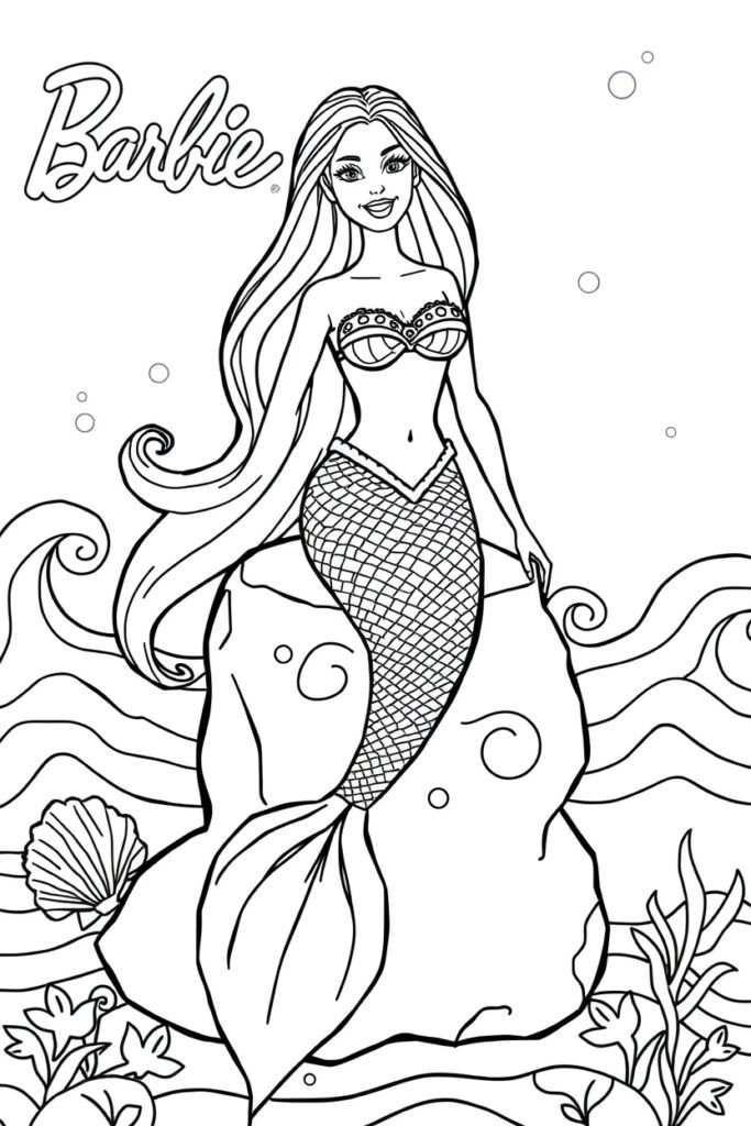 barbie coloring pages