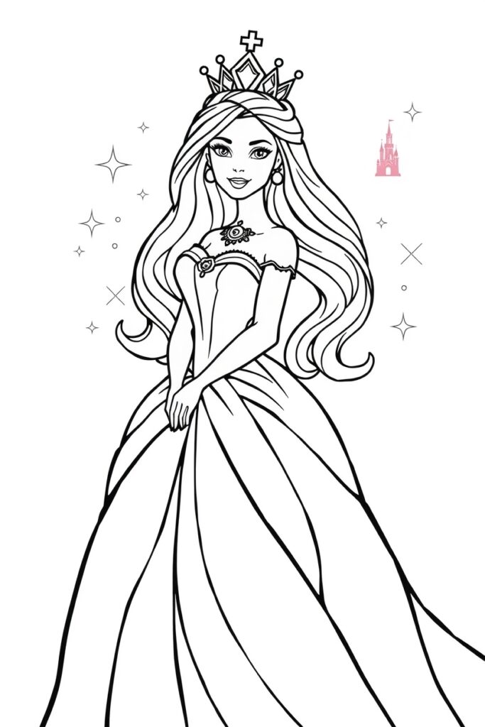 barbie coloring pages