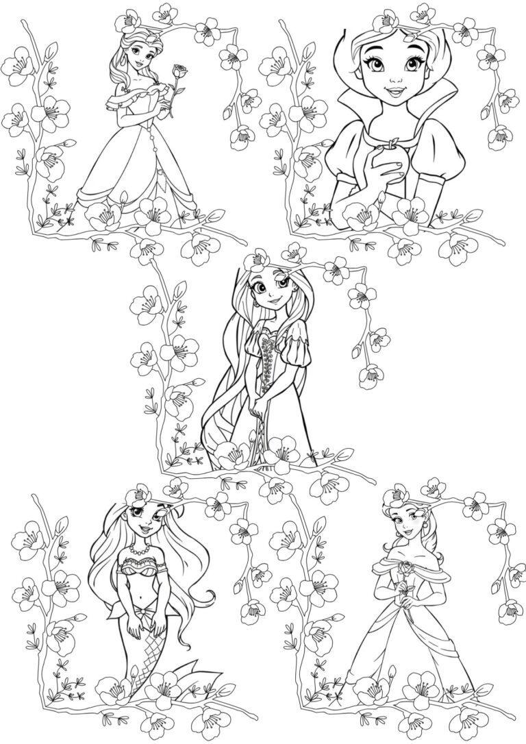 disney princess coloring pages