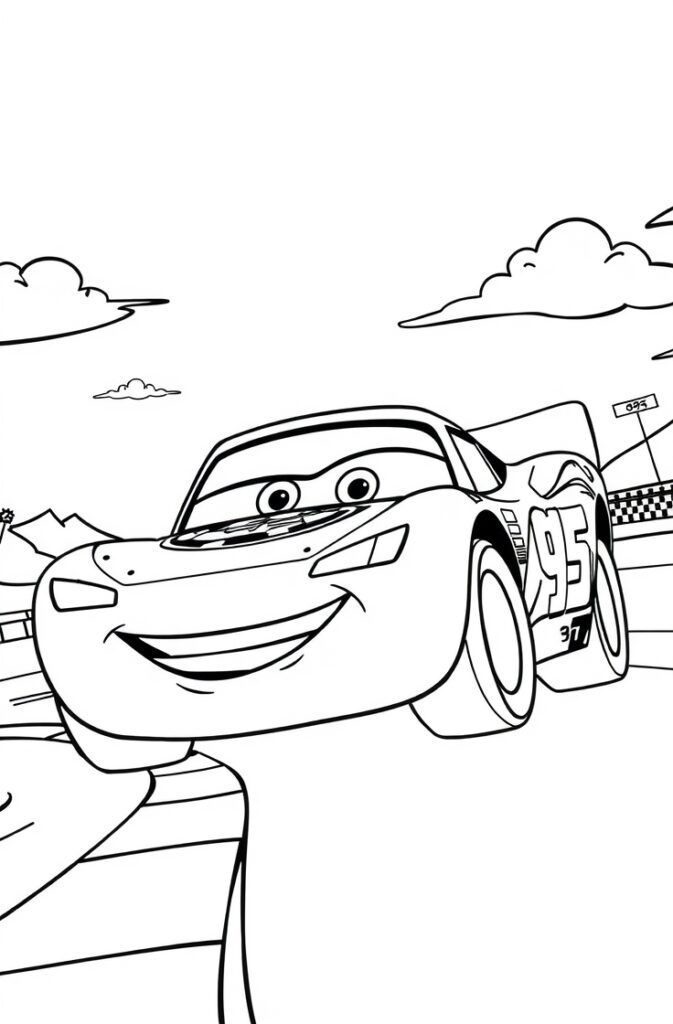 lightning mcqueen coloring pages