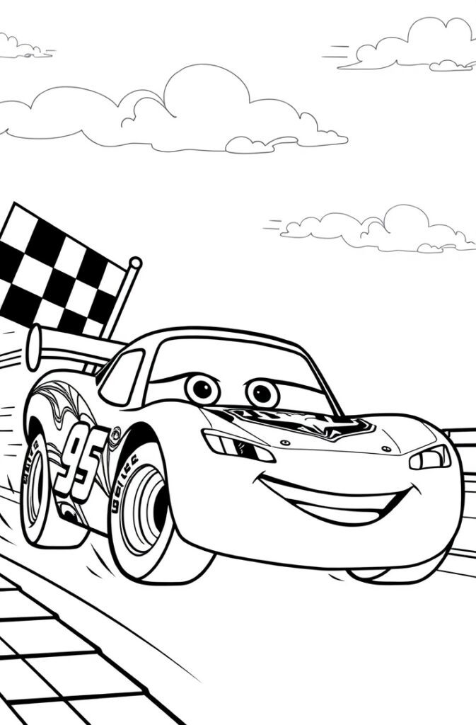 lightning mcqueen coloring pages