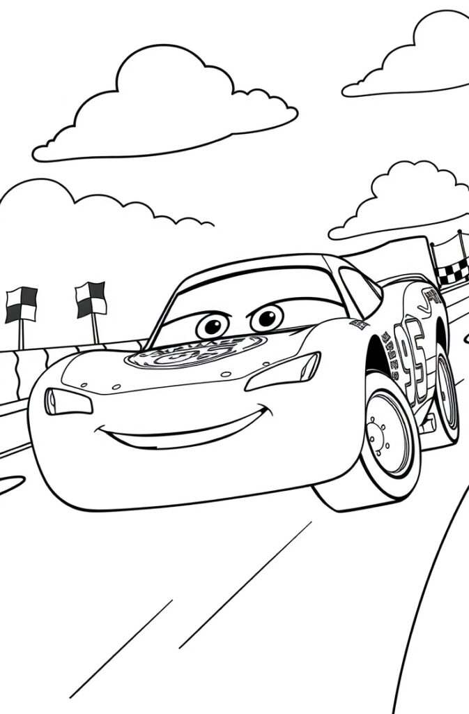 lightning mcqueen coloring pages
