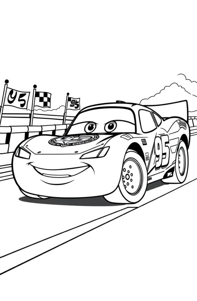 lightning mcqueen coloring pages