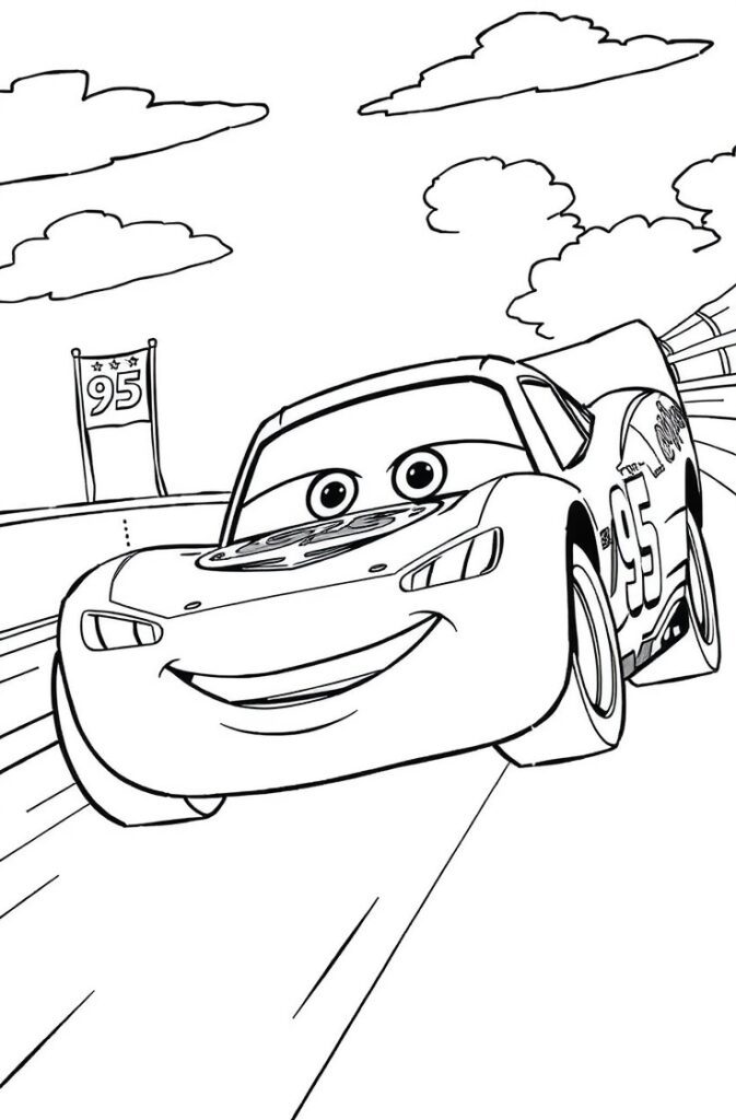 lightning mcqueen coloring pages