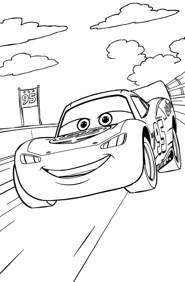 lightning mcqueen coloring pages