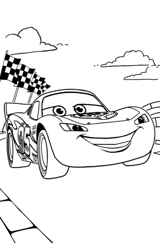 lightning mcqueen coloring pages