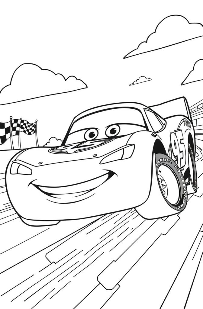 lightning mcqueen coloring pages