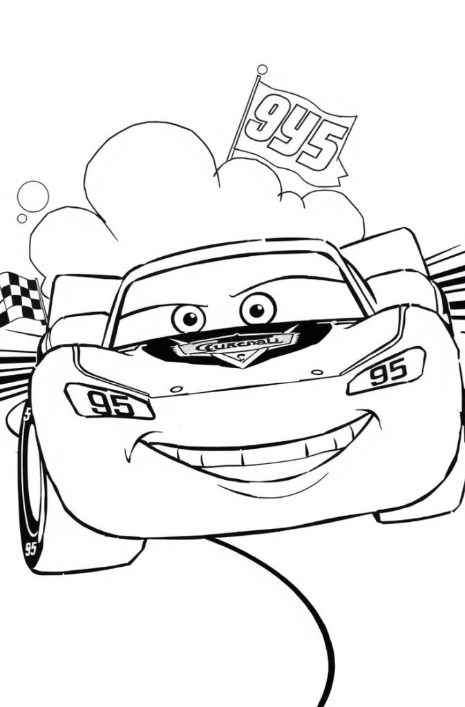 lightning mcqueen coloring pages