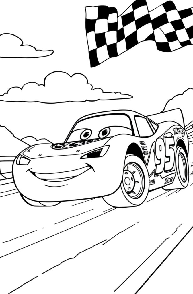 lightning mcqueen coloring pages