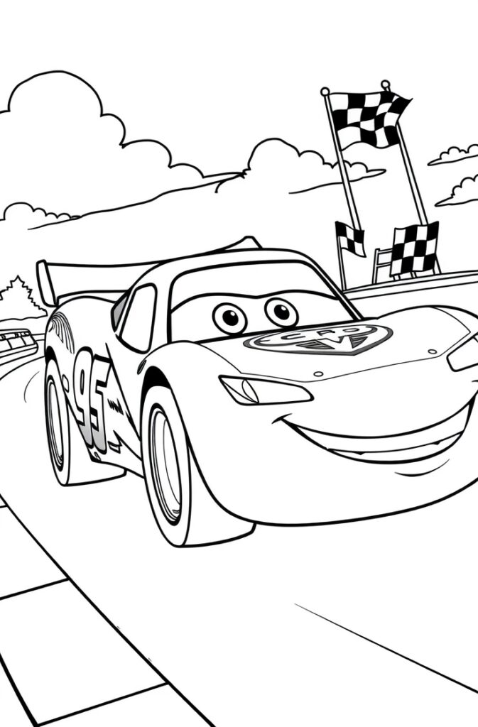 lightning mcqueen coloring pages