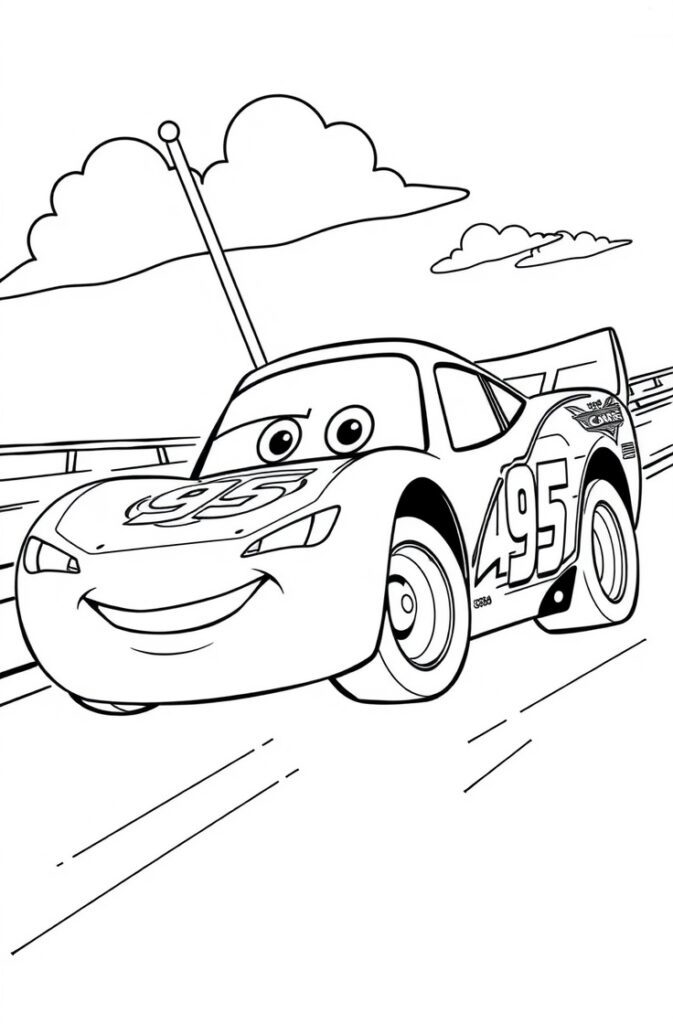 lightning mcqueen coloring pages