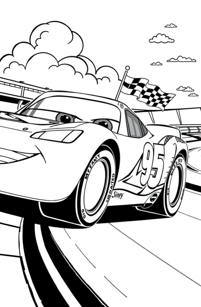 lightning mcqueen coloring pages