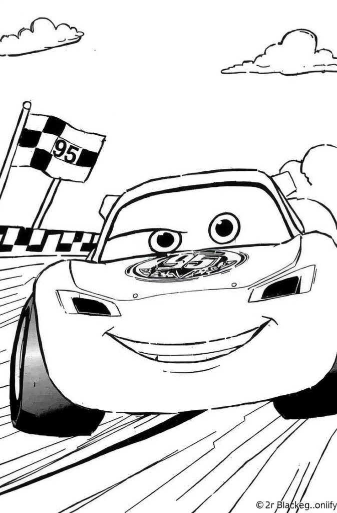 lightning mcqueen coloring pages