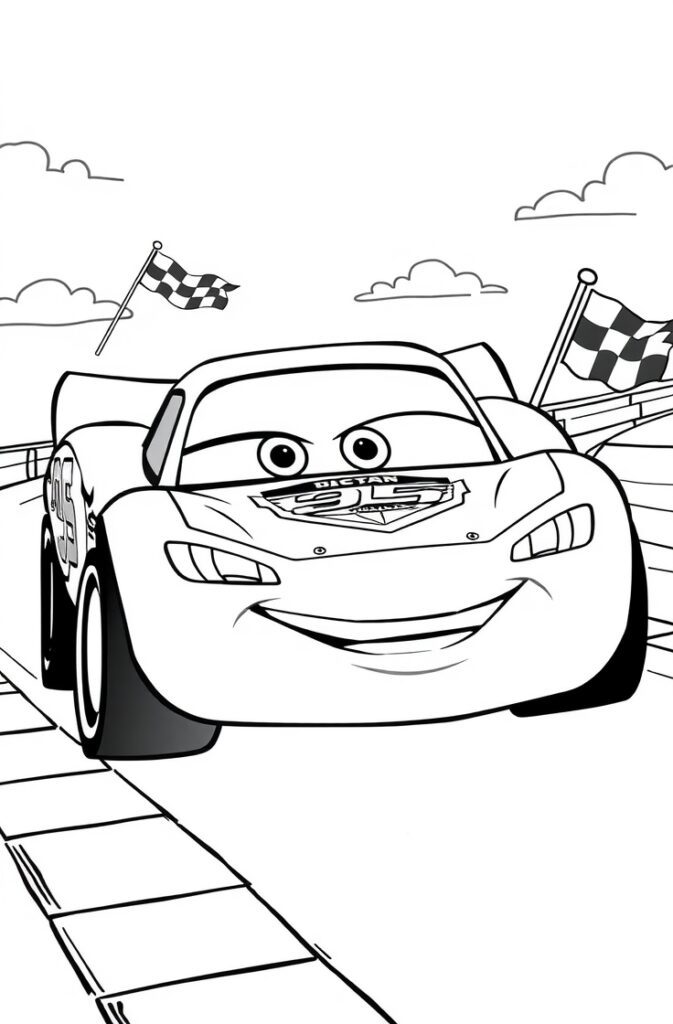 lightning mcqueen coloring pages